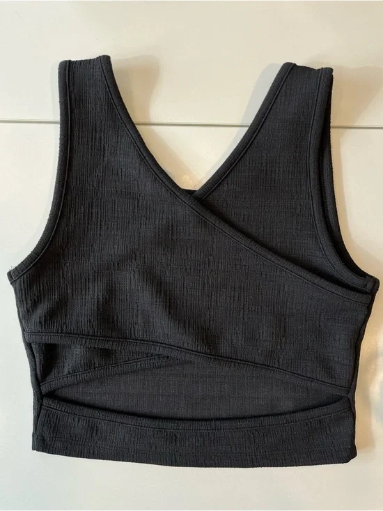 Roxy Ribbed Crop Tank Top | Small - Picture 6 of 6
